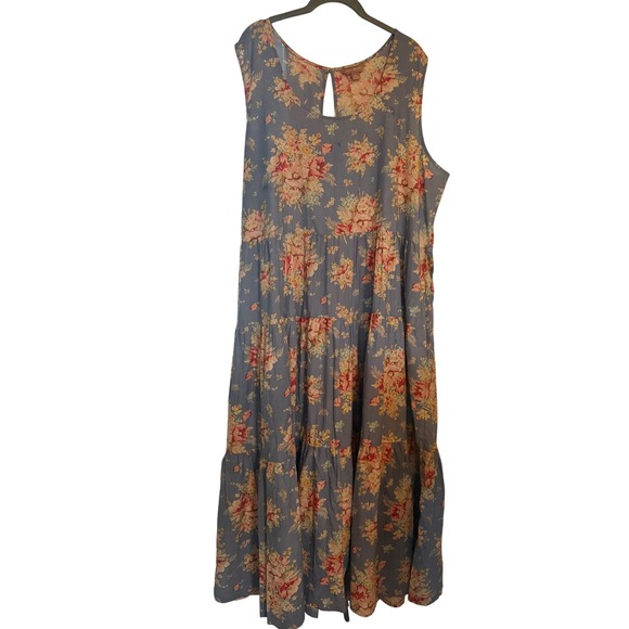 April‎ Cornell Floral Midi Dress Cottagecore Garden Sundress Womens plus size 3X - Picture 4 of 12